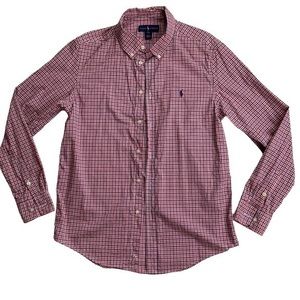 Ralph Lauren plaid button down youth XL